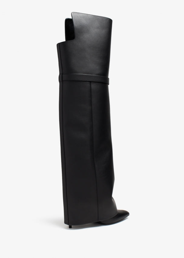 GivenchyShark Lock Stiletto over-the-knee boots